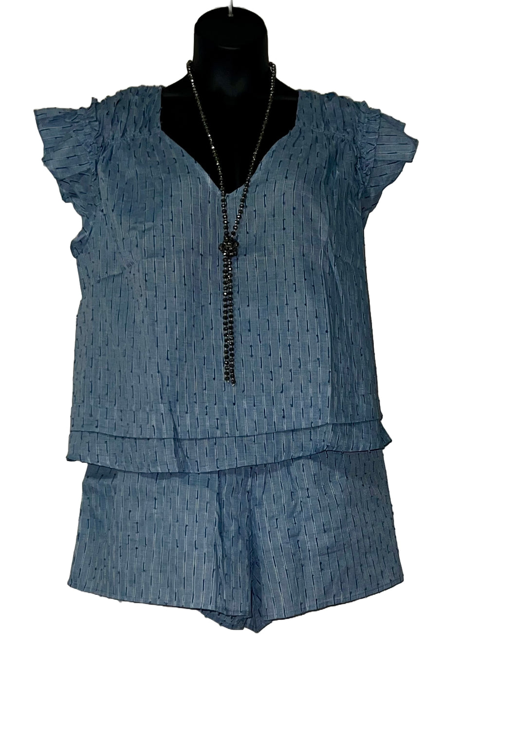 Plus Ruffle Sleeve Set